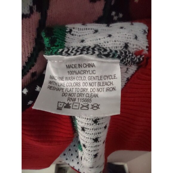 SpongeBob SquarePants Men's Small Patrick Star Knit Ugly Christmas Sweater Tree - Picture 5 of 8